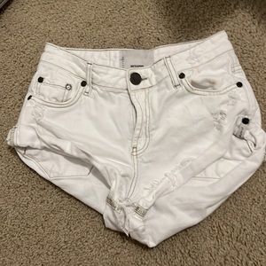 One teaspoon white jean shorts. Size 23.
